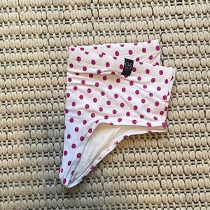 - Classic Handmade Brazilian Speedo  swim brief size LARGE polka dots